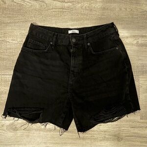 Forever 21 Black Jean Shorts